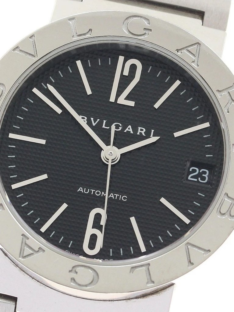Bvlgari Bvlgaribvlgari Bb33ss Date Black Dial Automatic Mens Watch949117